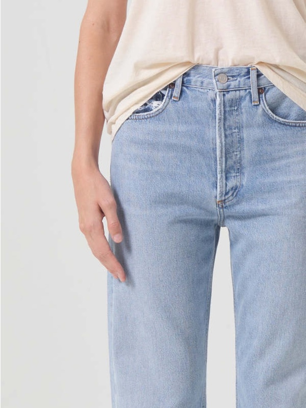 Agolde 90’s Mid Rise Loose Fit Jeans Snapshot Sz25 Good Condition firm price - Picture 4 of 12